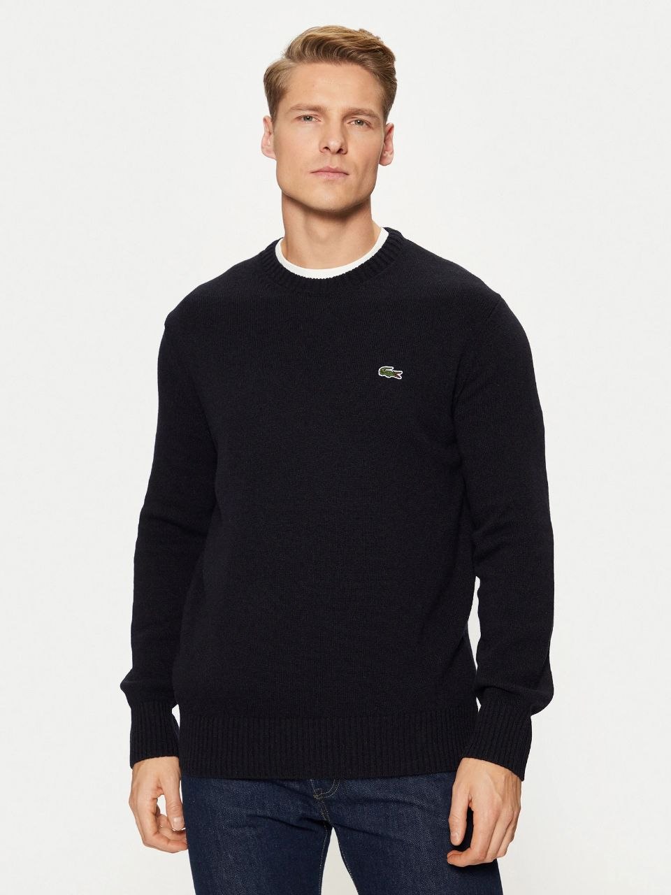 Свитер Lacoste Carded Wool Crew Neck Sweater