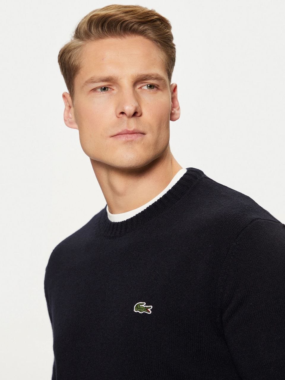 Свитер Lacoste Carded Wool Crew Neck Sweater