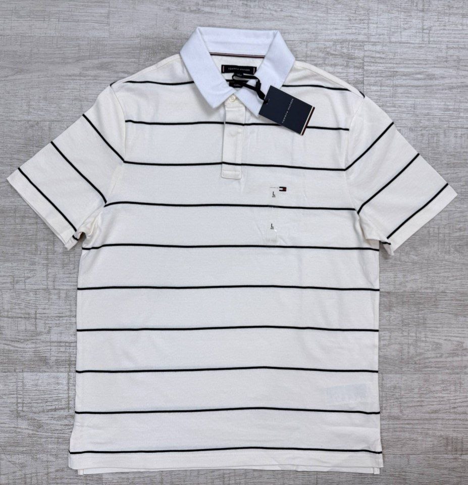 Поло Tommy Hilfiger Striped Tee For Casual Chic Polo