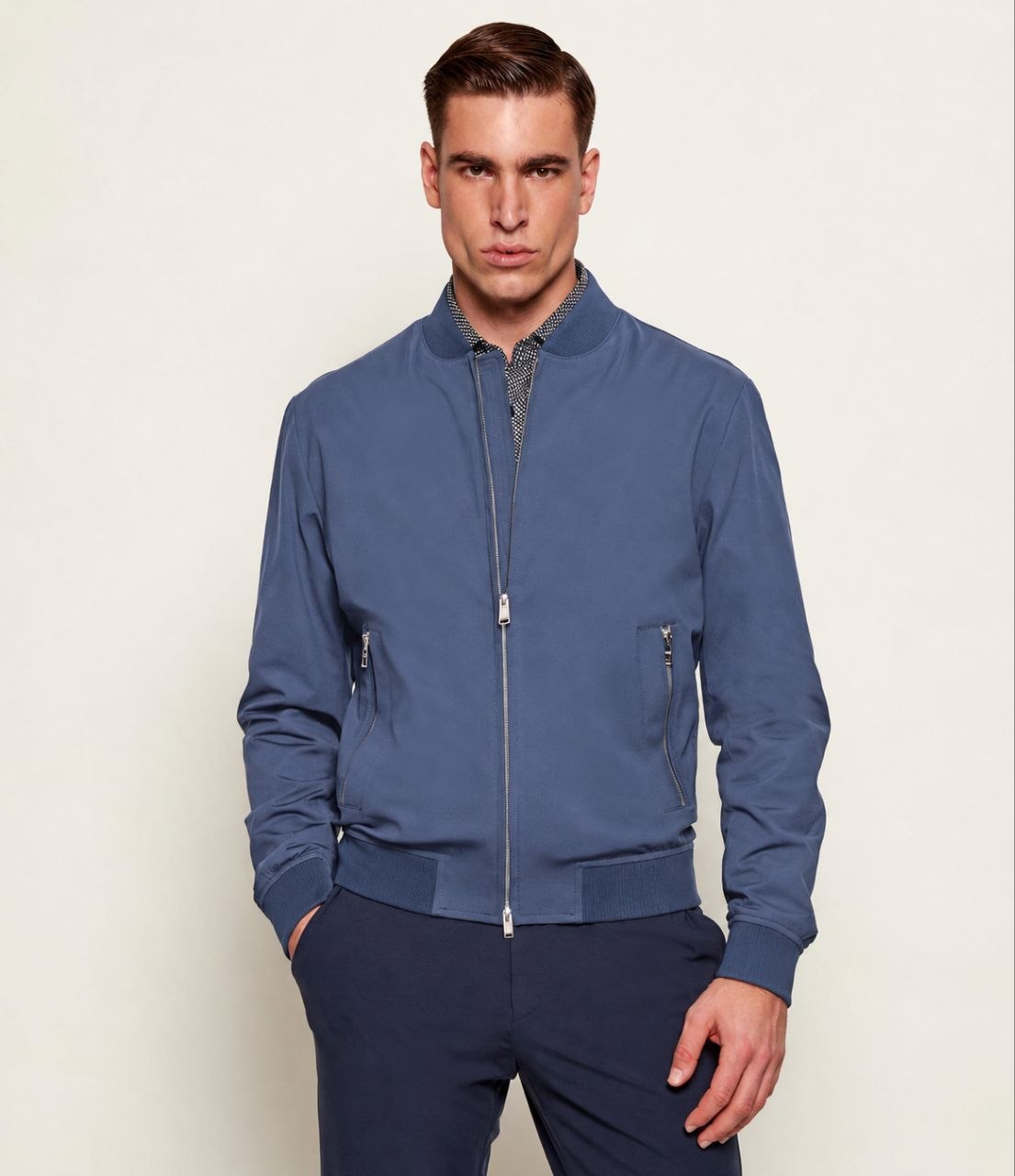 Бомбер куртка BOSS Hanry Slim Fit Blouson Jacket 'Dark Blue'