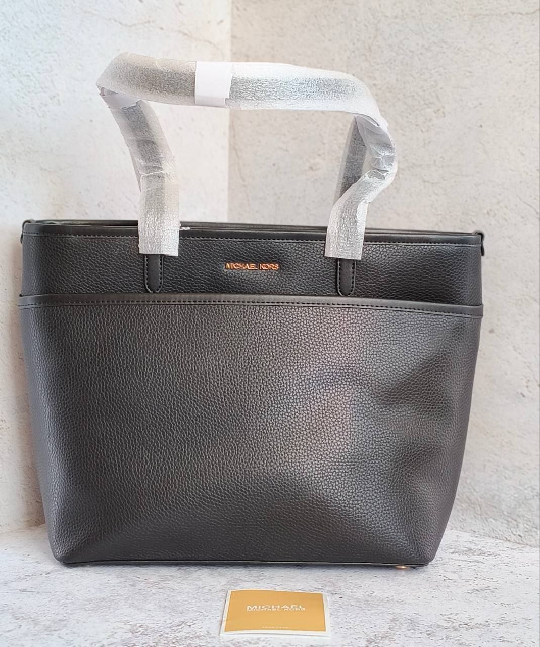 Сумка Michael Kors Marlowe Medium Pebbled Leather Pocket Tote Bag