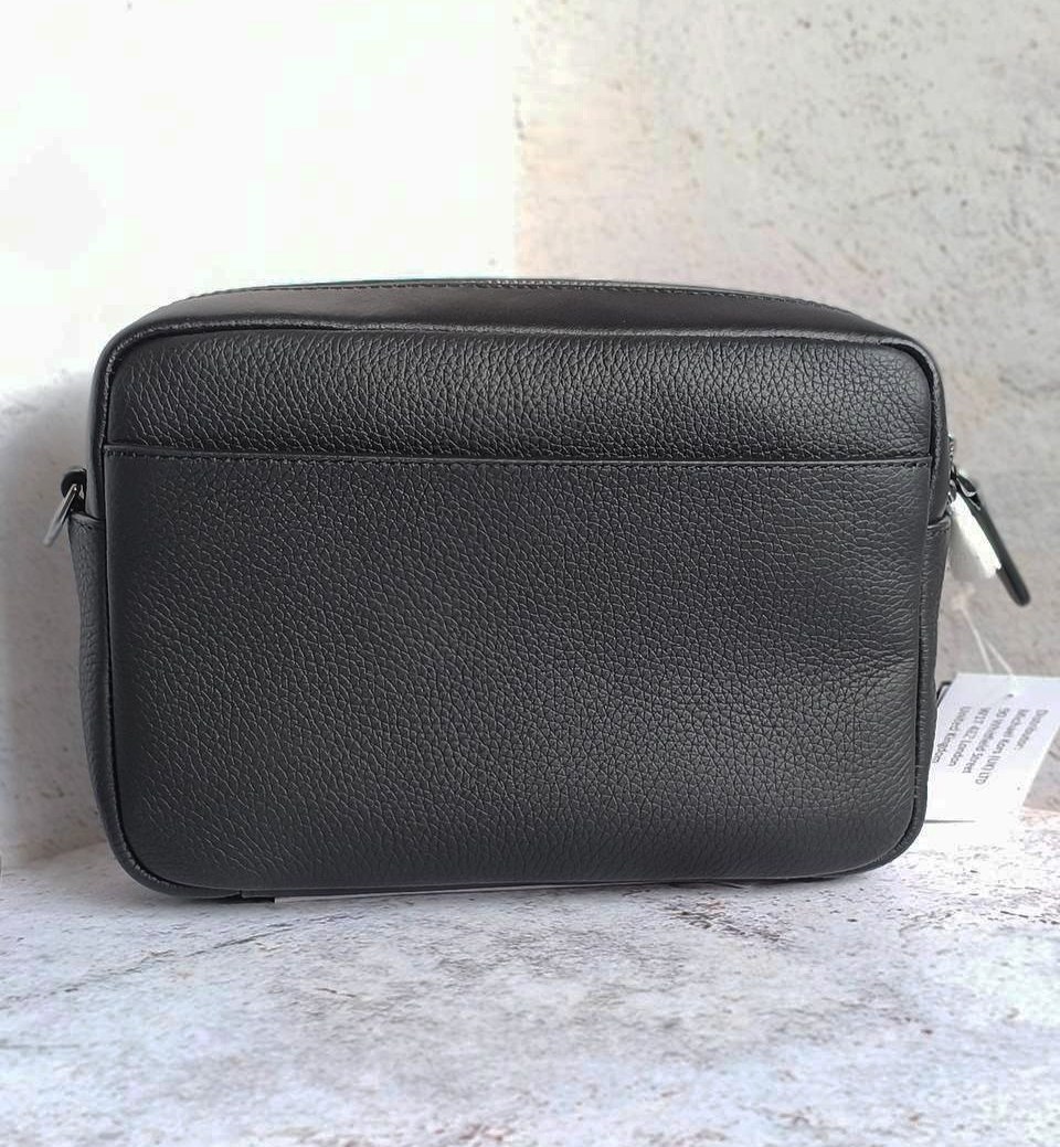 Мужская сумка Michael Kors Hudson Pebbled Leather Crossbody Bag