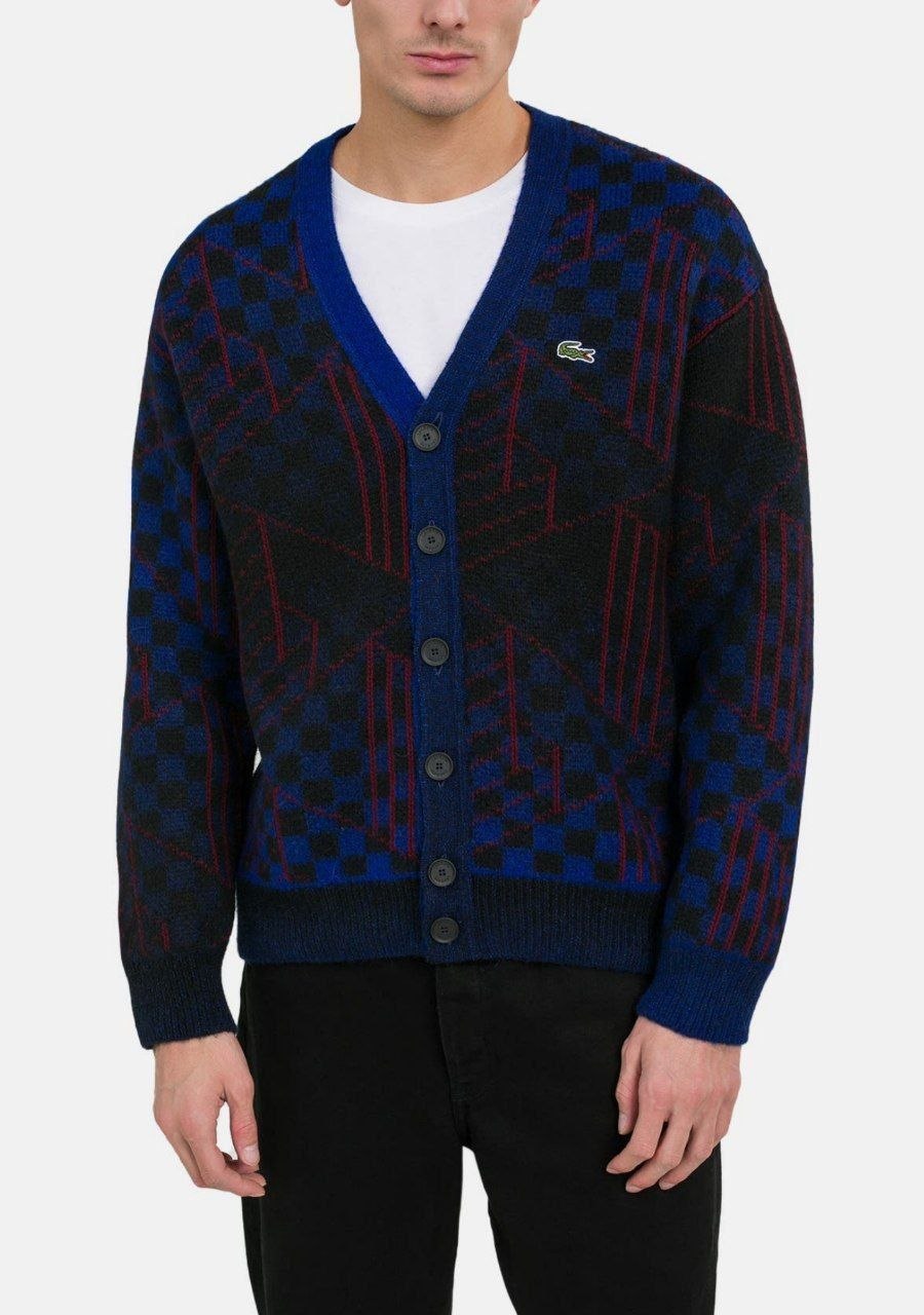 Кардиган Lacoste Monogram Motif Alpaca and Wool