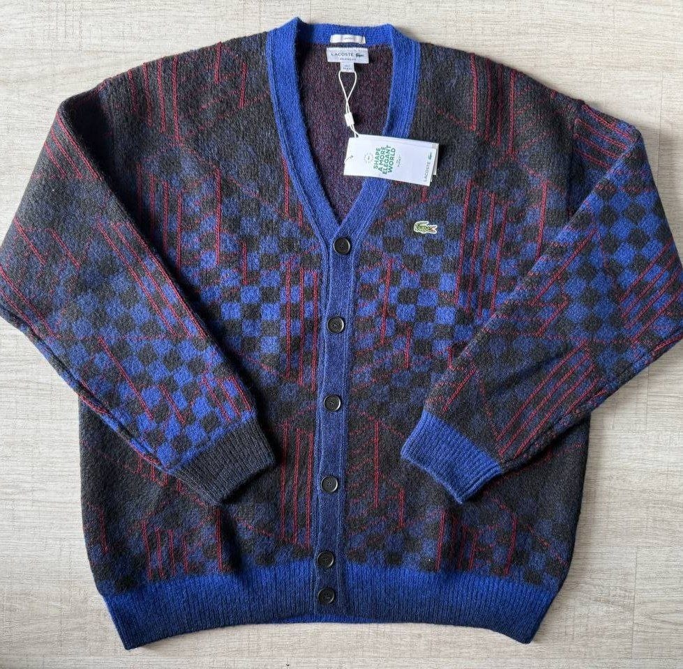 Кардиган Lacoste Monogram Motif Alpaca and Wool