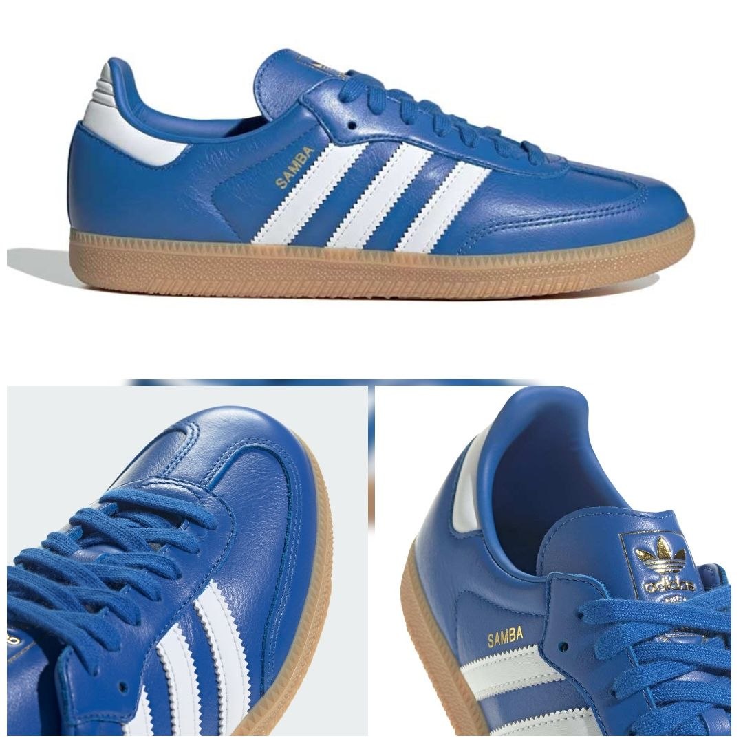 Кеды кроссовки Adidas Originals Samba OG 'Blue Cloud White'