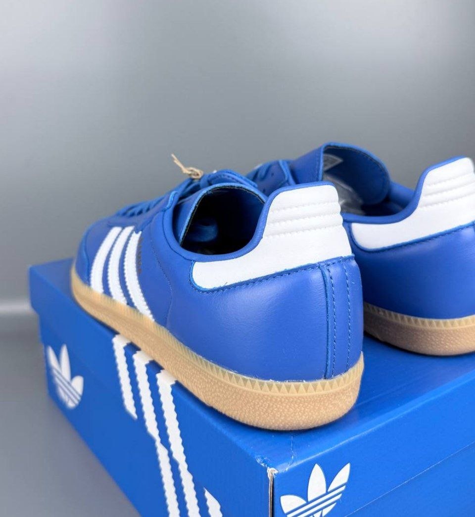 Кеды кроссовки Adidas Originals Samba OG 'Blue Cloud White'