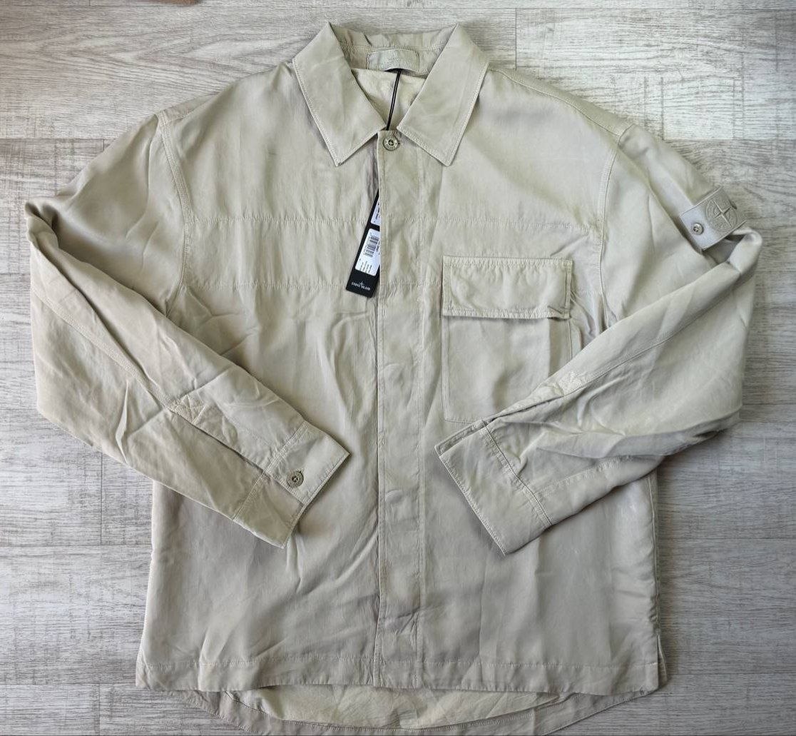 Овершот / куртка Stone Island Ghost Pieces Cupro Satin Overshirt