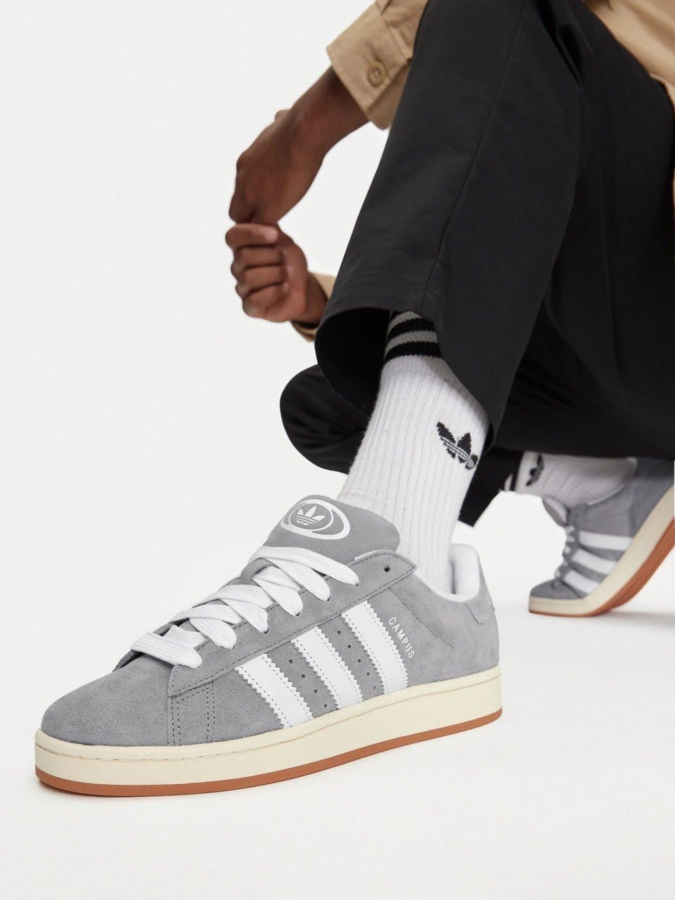 Кроссовки кеды Adidas Campus 00S 'Grey White'