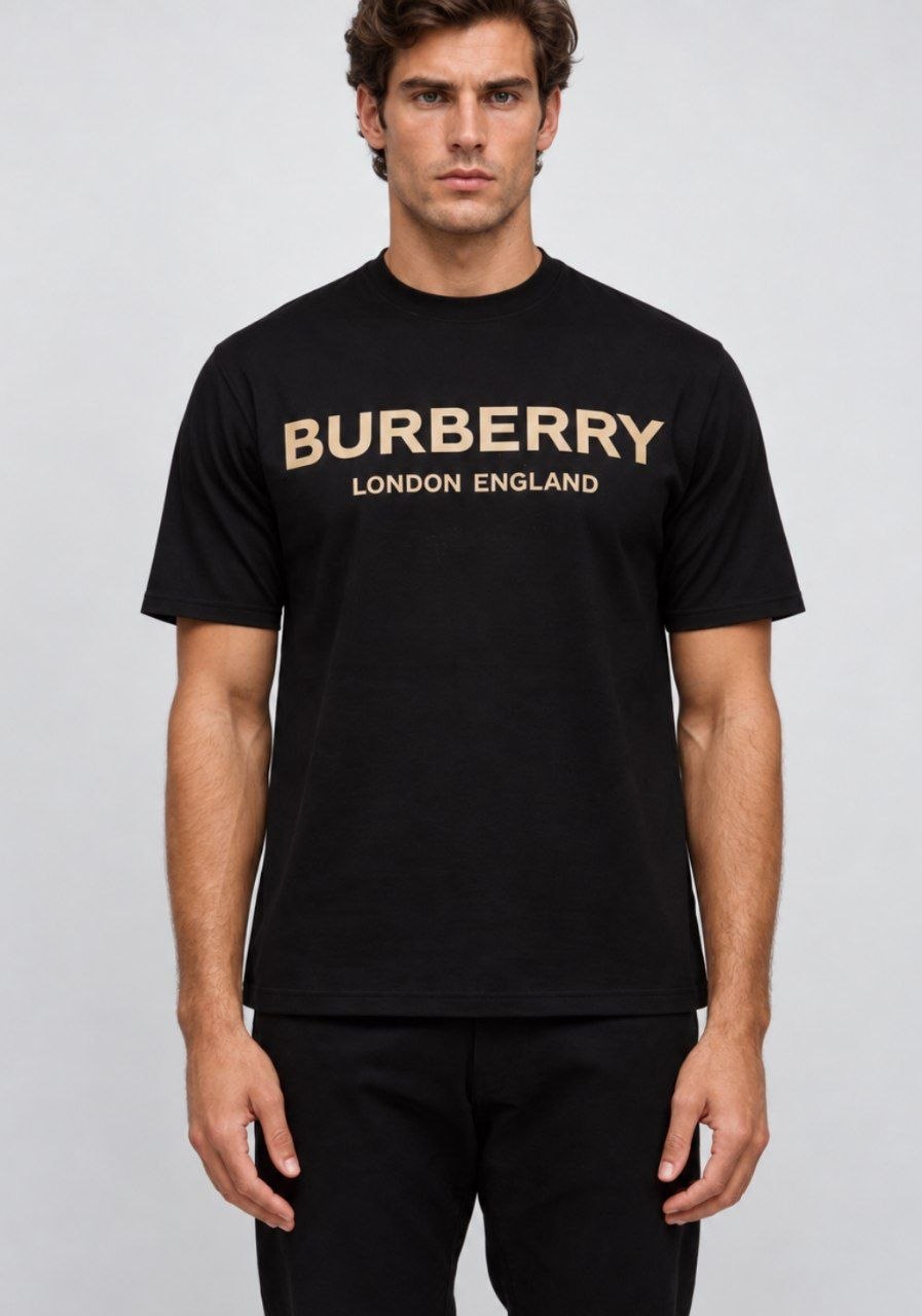 Футболка BURBERRY ENGLAND Ellison Logo Print T-Shirt 'Black'
