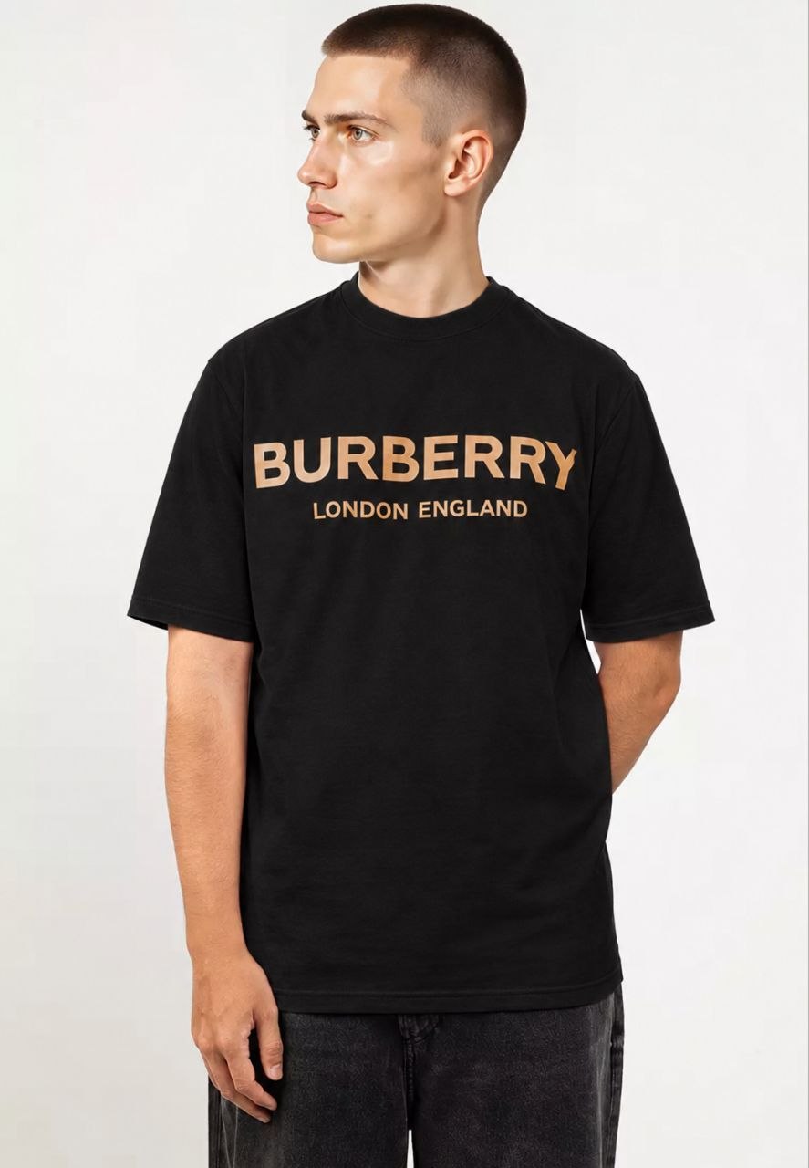 Футболка BURBERRY ENGLAND Ellison Logo Print T-Shirt 'Black'