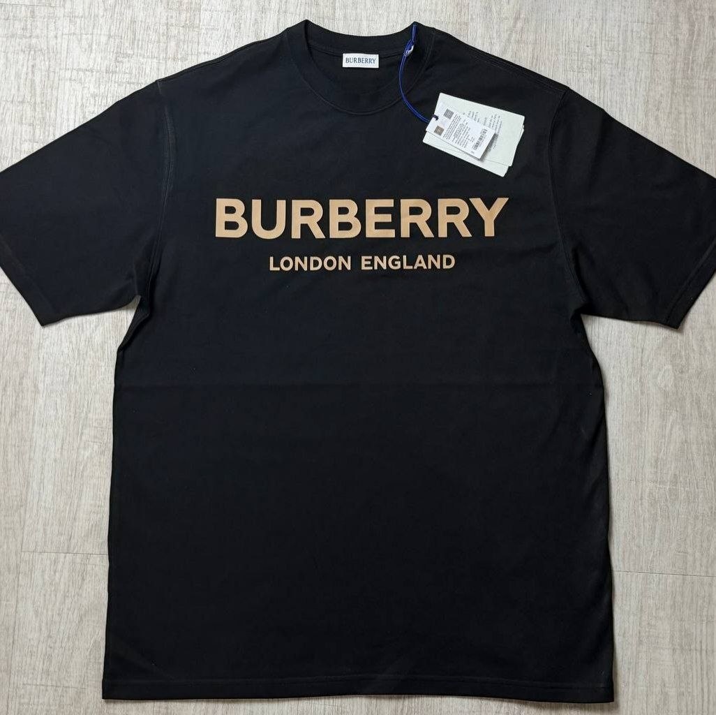 Футболка BURBERRY ENGLAND Ellison Logo Print T-Shirt 'Black'