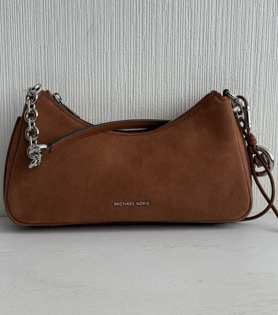 Сумка Michael Kors Nolita Medium Nubuck Chain Pochette 'Luggage'