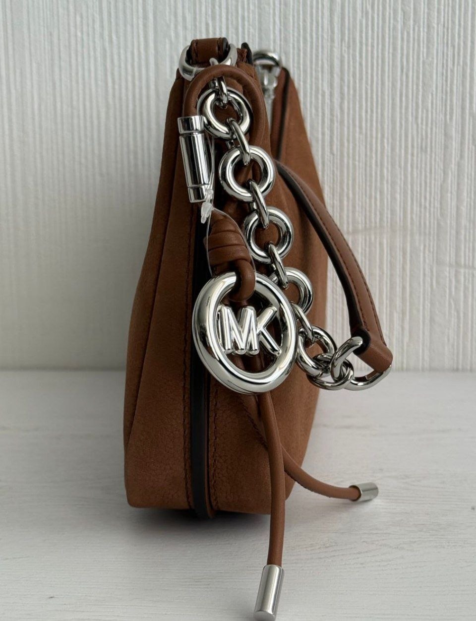 Сумка Michael Kors Nolita Medium Nubuck Chain Pochette 'Luggage'