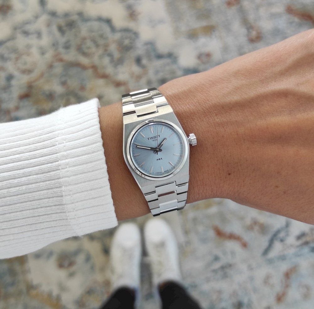 Женские часы Tissot PRX 25mm Ice Blue Watch