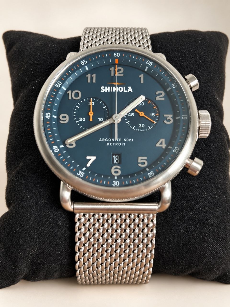 Часы Shinola Canfield C56 Chronograph 'Continental Blue'