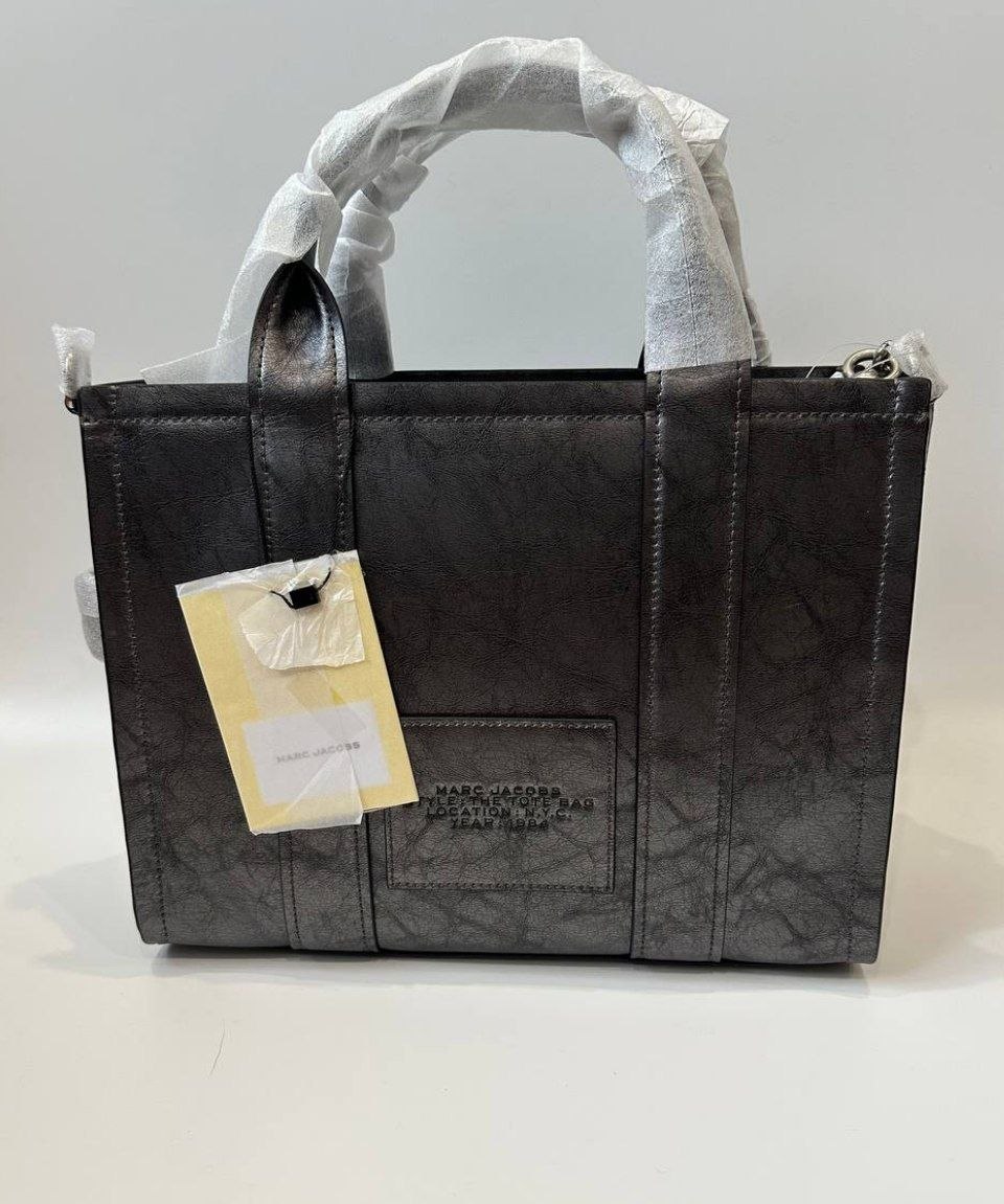 Сумка Marc Jacobs Medium The Tote Bag 'Metallic Distressed Leather'