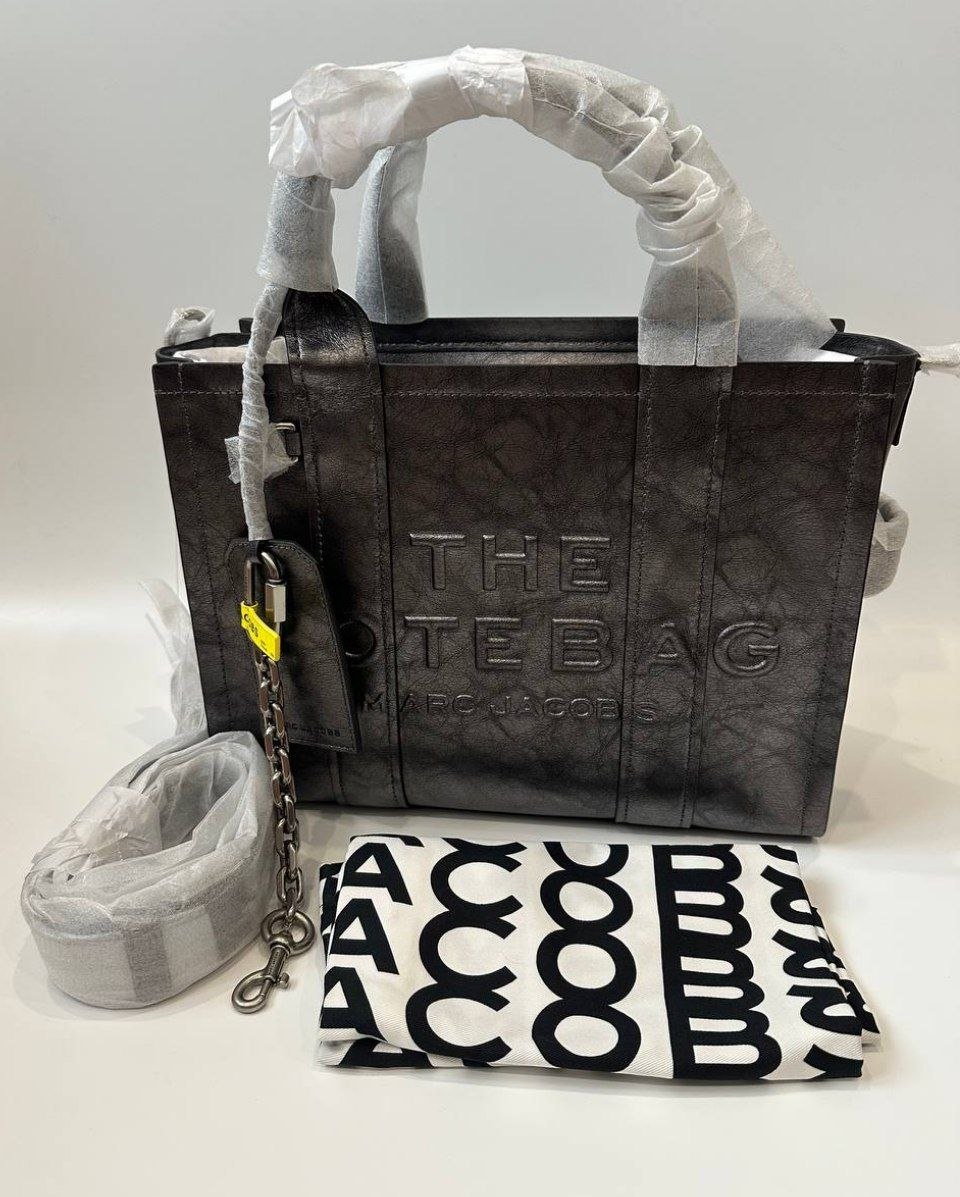 Сумка Marc Jacobs Medium The Tote Bag 'Metallic Distressed Leather'
