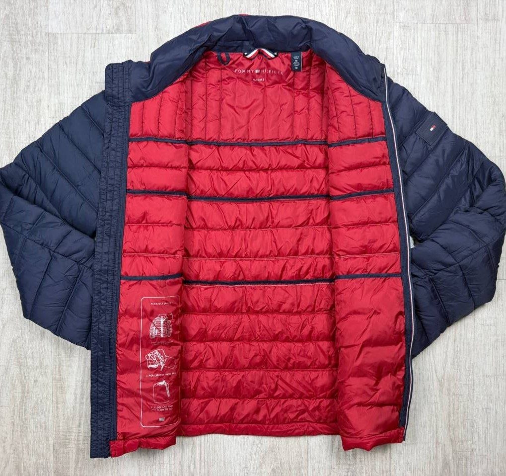 Куртка Tommy Hilfiger Packable Quilted Puffer Jacket 'Ice Red Combo'