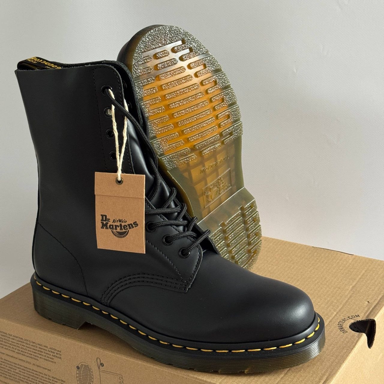Ботинки Dr Martens 1490 Smooth Leather Mid Calf Boot 'Black'