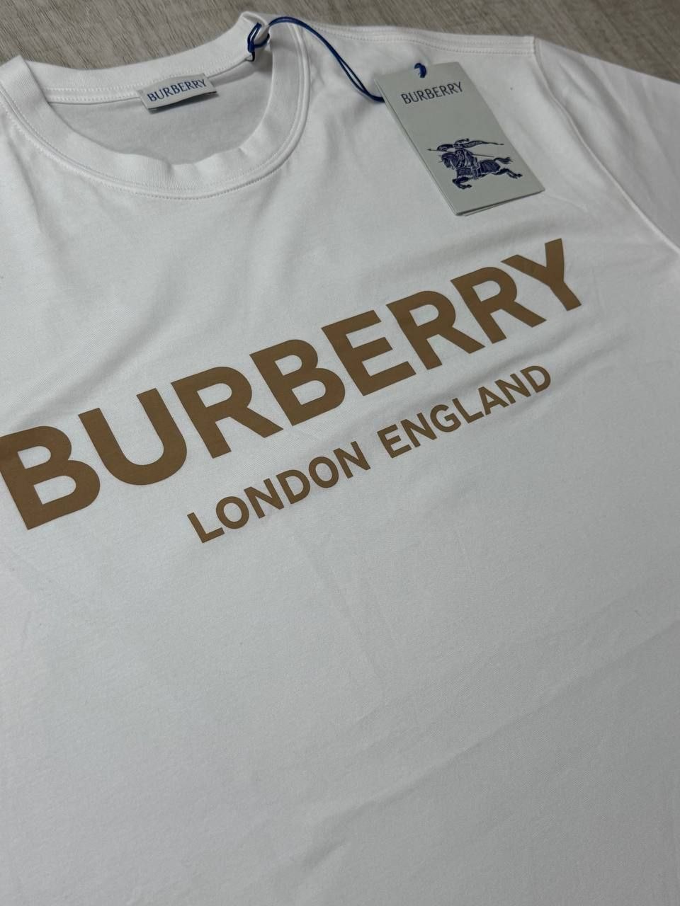 Футболка BURBERRY ENGLAND Ellison Logo Print T-Shirt 'White'