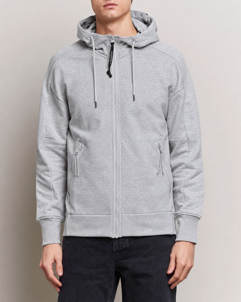 Толстовка худи C.P. Company Diagonal Raised Fleece Goggle Zipped Hoodie
