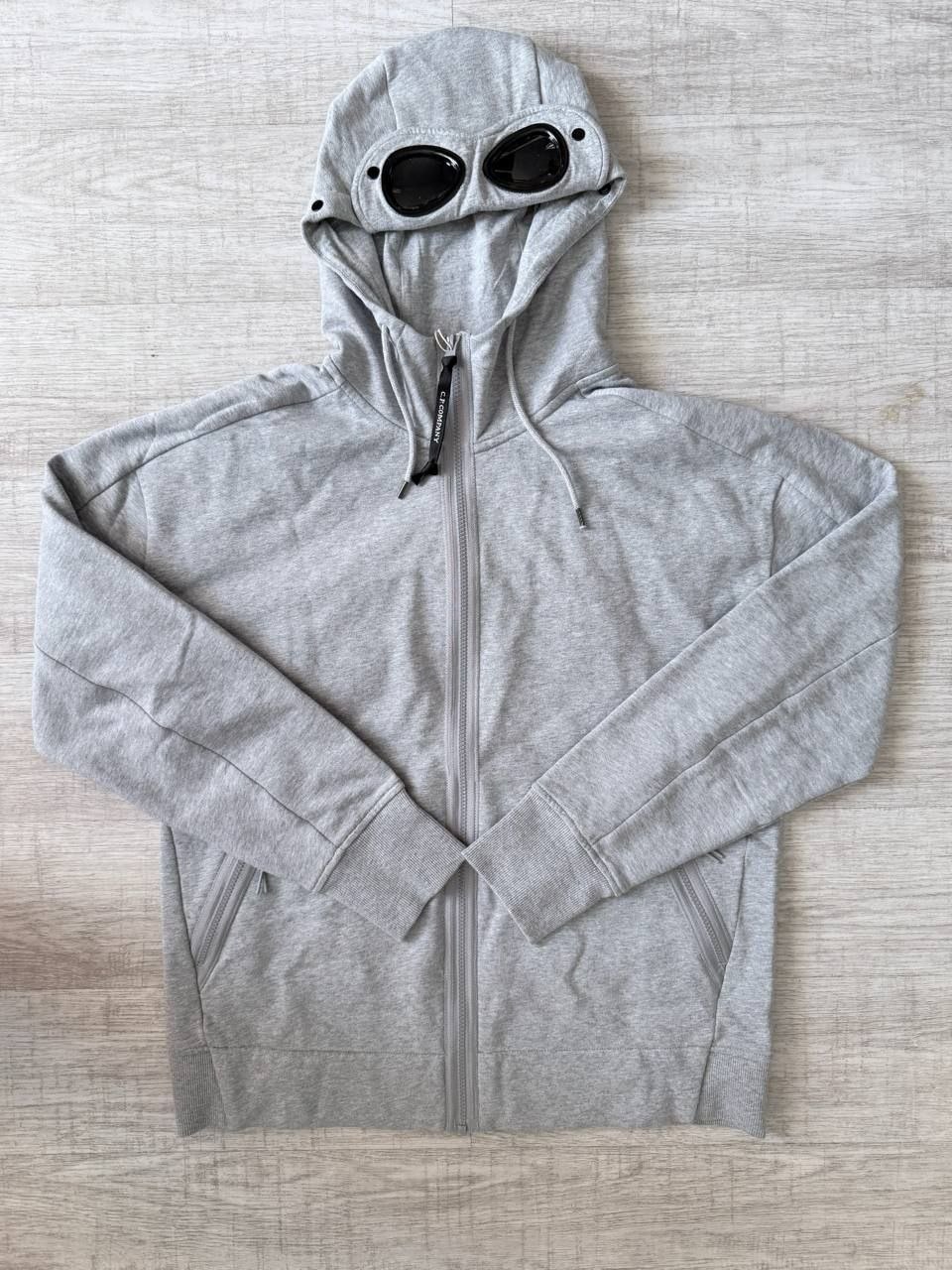 Толстовка худи C.P. Company Diagonal Raised Fleece Goggle Zipped Hoodie