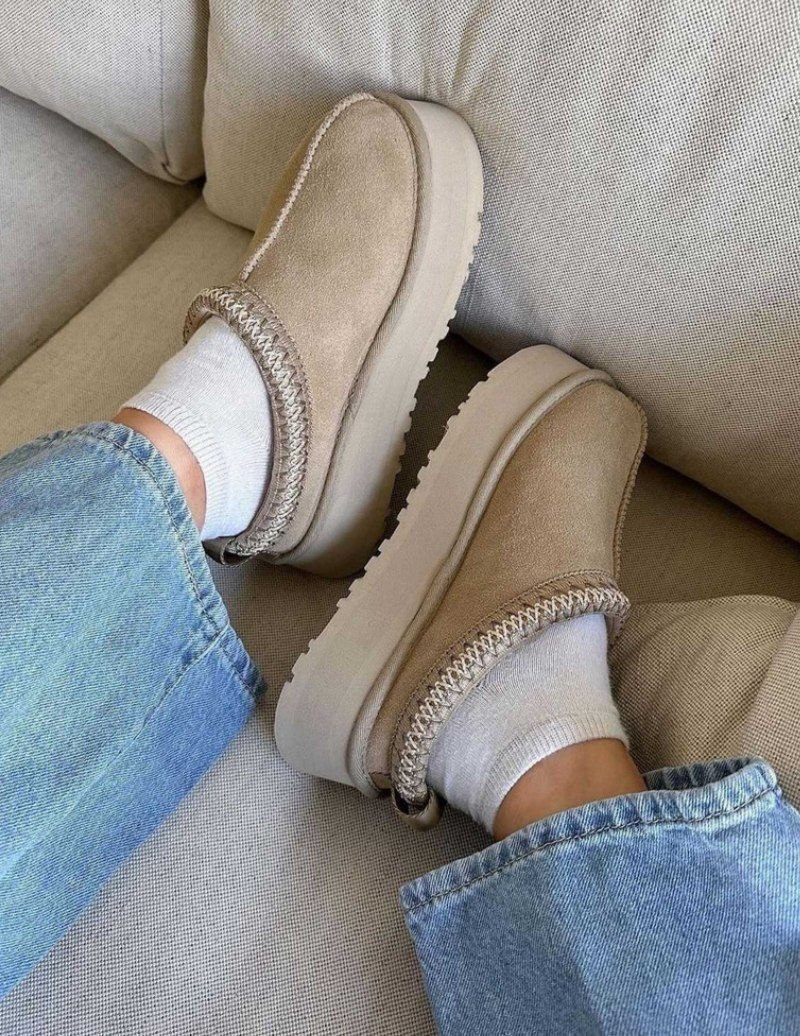 Женские угги ботинки UGG Original Tazz II Slippers Sand