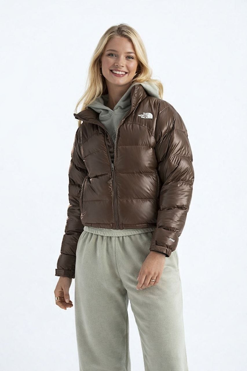 Женская куртка пуховик The North Face 2000 Retro Nuptse Jacket 'Smokey Brown'