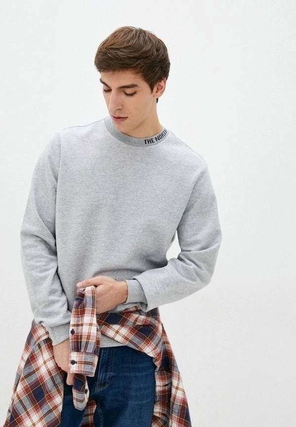 Свитшот толстовка The North Face M Zumu Crew FL 'Light Grey'