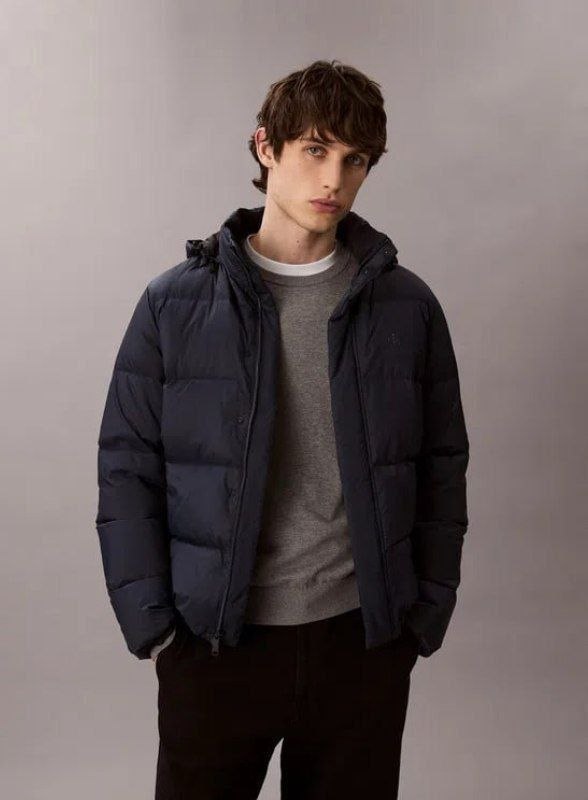 Куртка пуховик Calvin Klein Removable Hood Puffer Coat 'Dark Sapphire'