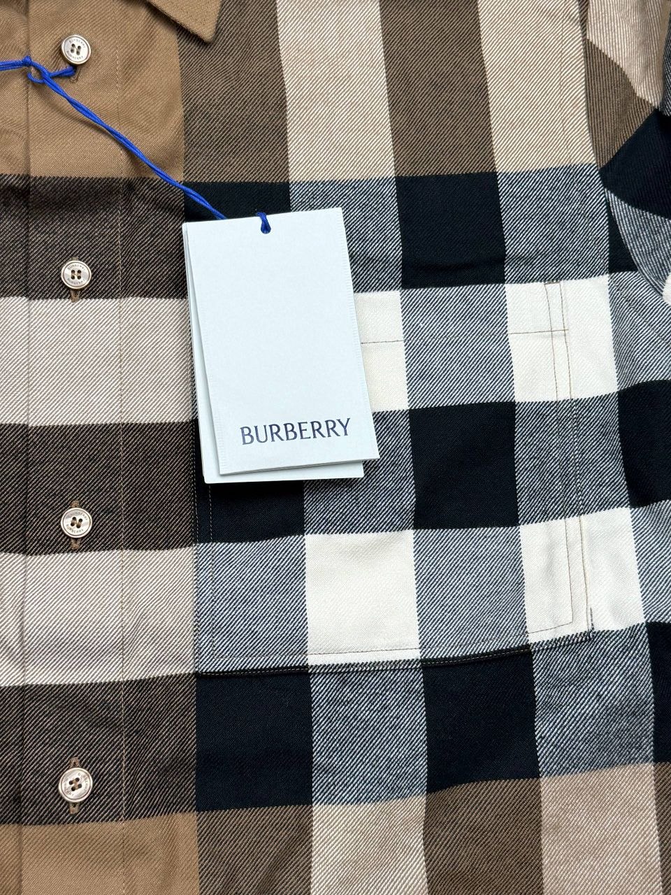 Рубашка Burberry Claverdon Check Shirt 'Taupe Brown'