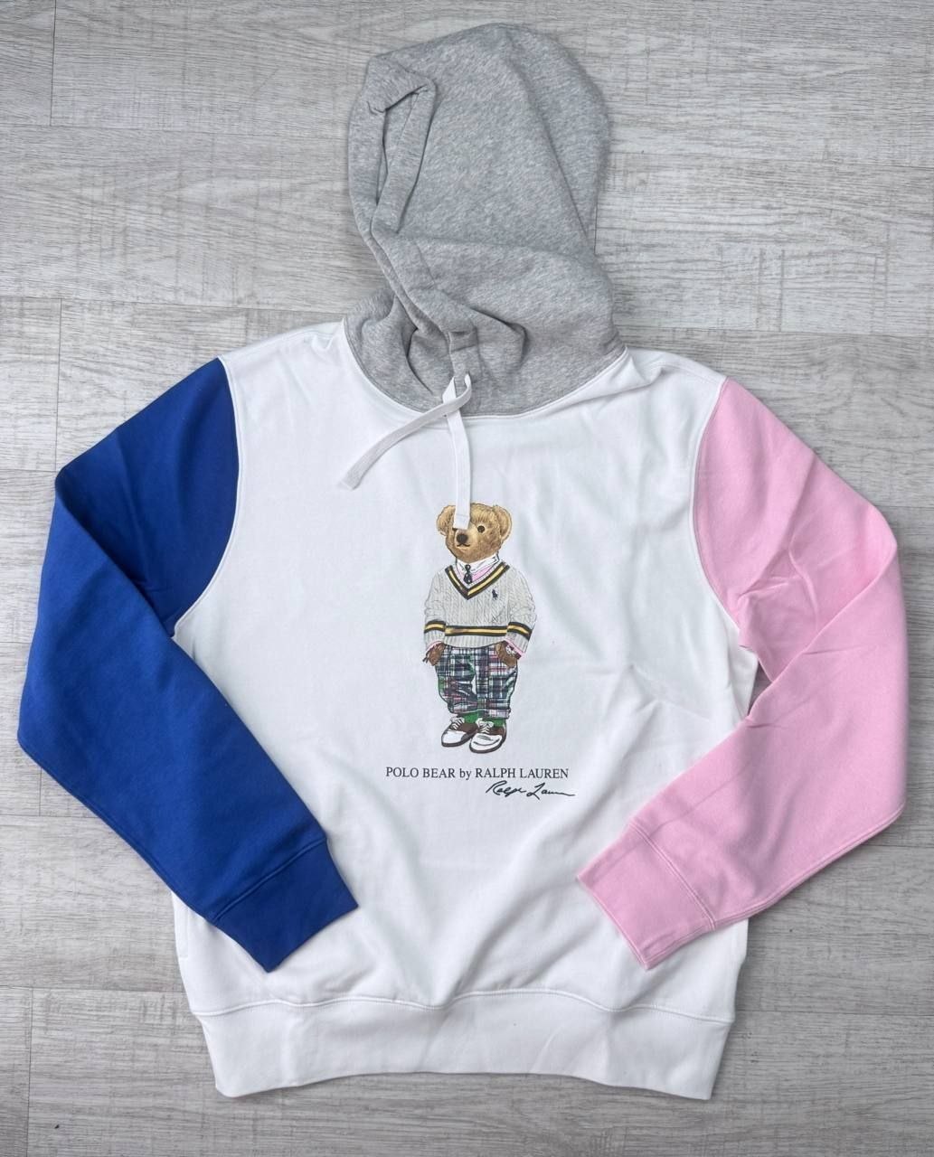 Худи толстовка Ralph Lauren Preppy Bear Color Block Fleece Hoodie