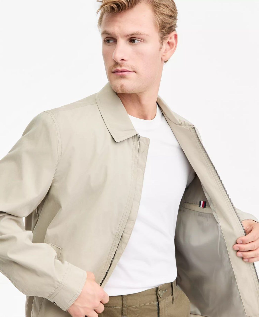 Куртка Tommy Hilfiger Wind Resistant Golf Jacket 'Khaki'