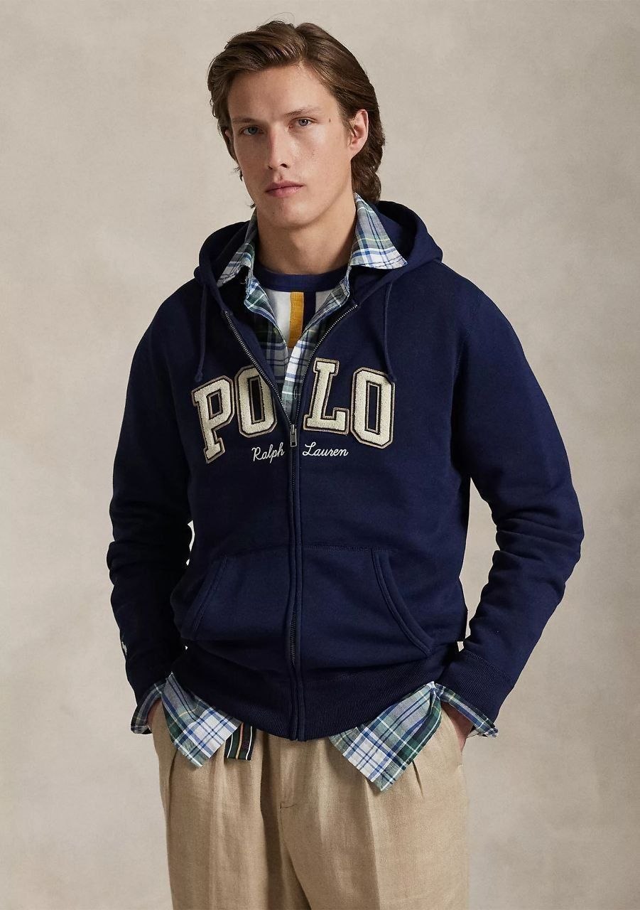 Худи толстовка Polo Ralph Lauren Logo Fleece Full Zip Hoodie