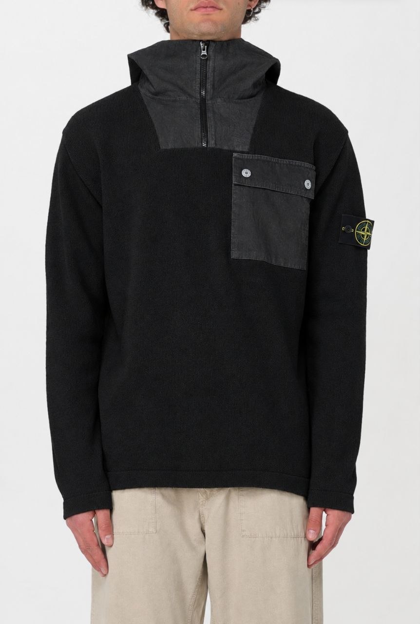 Худи толстовка Stone Island Logo Hoodie Pullover Sweater