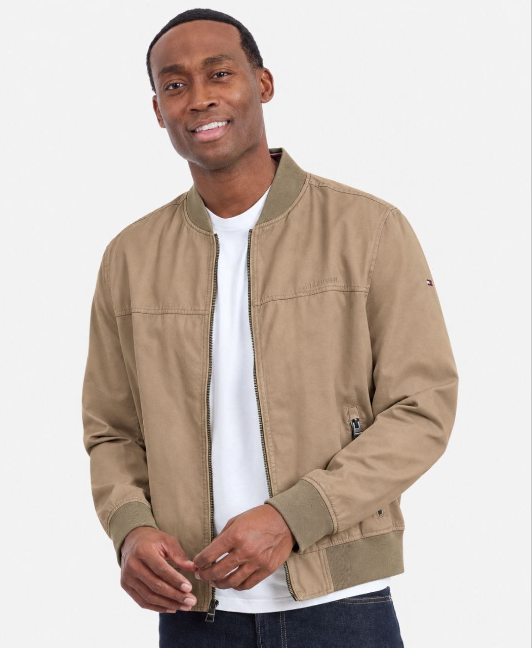 Куртка бомбер Tommy Hilfiger Men's Cotton Bomber Jacket 'Camel'