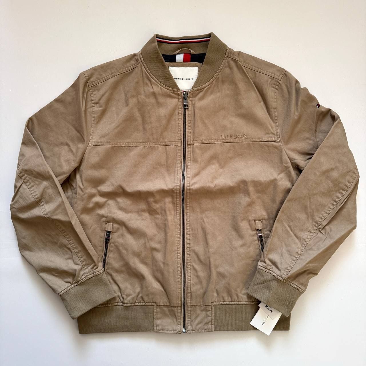 Куртка бомбер Tommy Hilfiger Men's Cotton Bomber Jacket 'Camel'