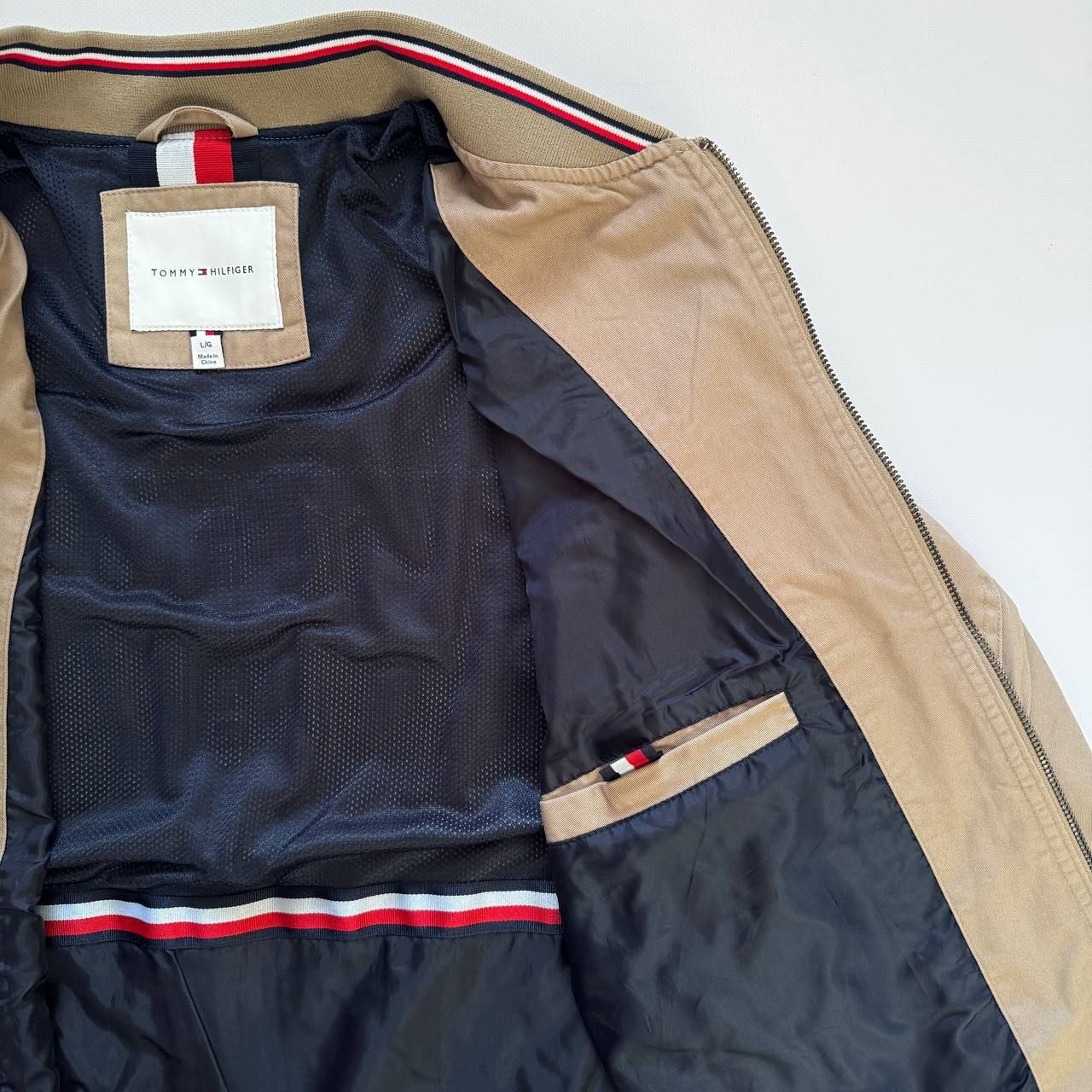 Куртка бомбер Tommy Hilfiger Men's Cotton Bomber Jacket 'Camel'