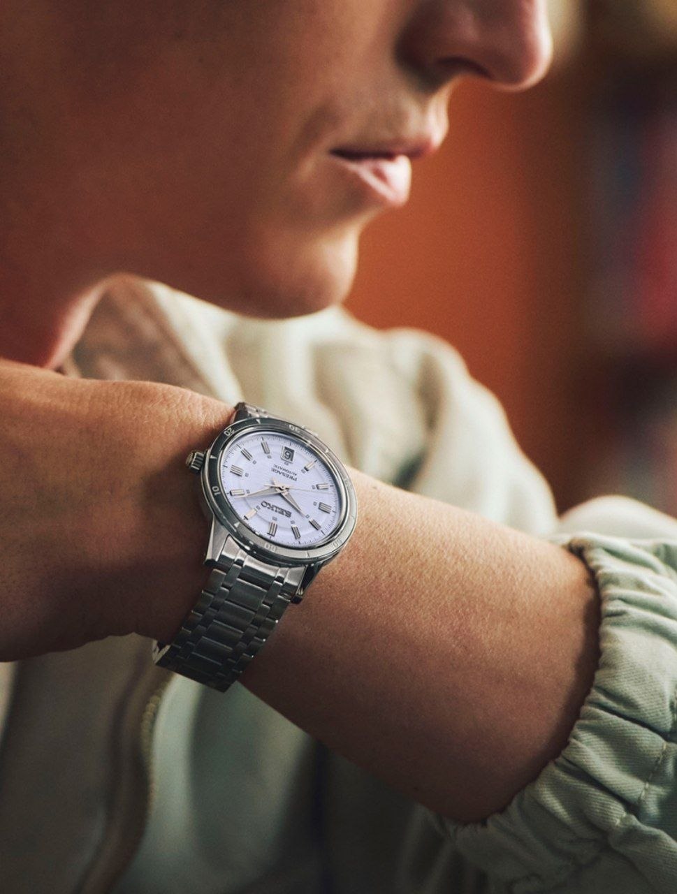 Механические часы Seiko Presage Style60's 'Silvery Violet'