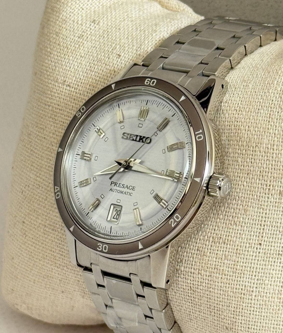 Механические часы Seiko Presage Style60's 'Silvery Violet'