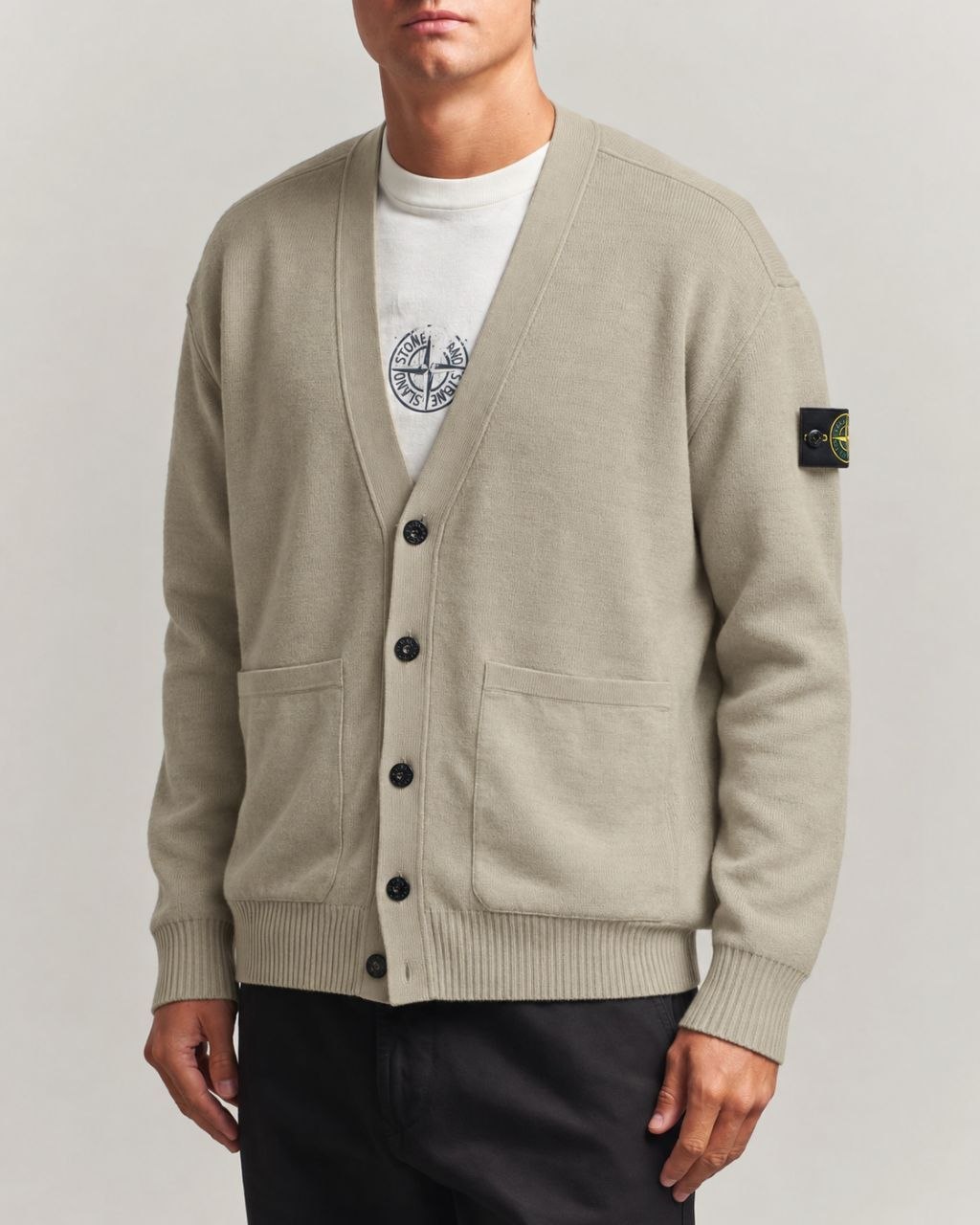 Кардиган Stone Island Wool Cardigan Patch
