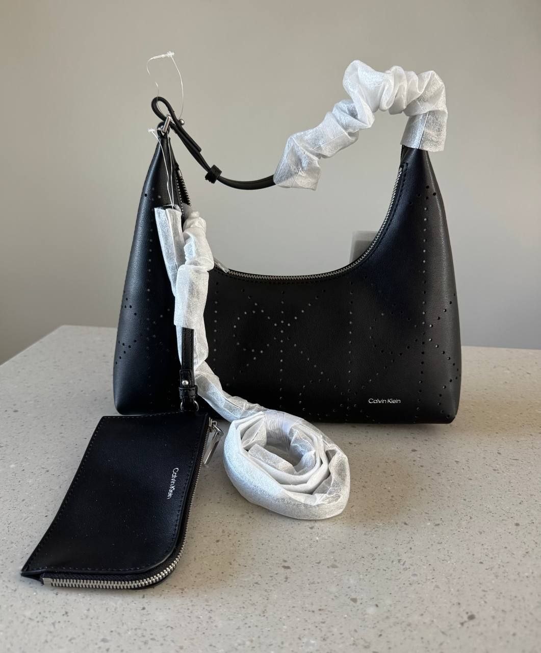 Сумка Calvin Klein Perforated Emblem Logo Shoulder Bag