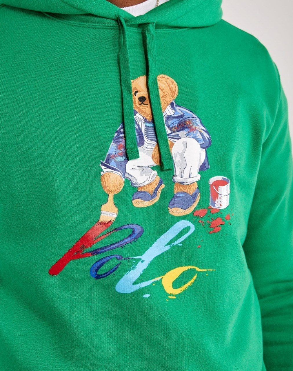 Худи толстовка Ralph Lauren Teddy Painting Bear Fleece Hoodie