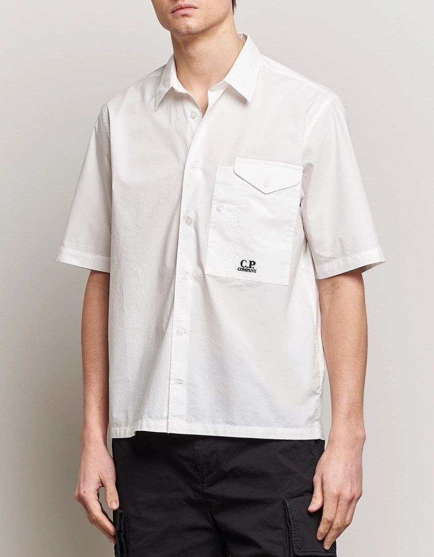 Рубашка C.P. Company Poplin Pocket Short Sleeve Shirt