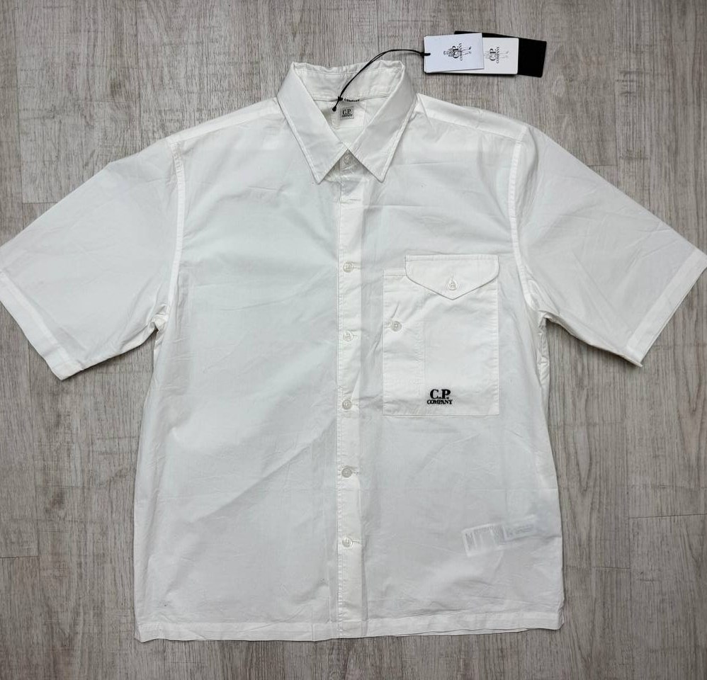 Рубашка C.P. Company Poplin Pocket Short Sleeve Shirt