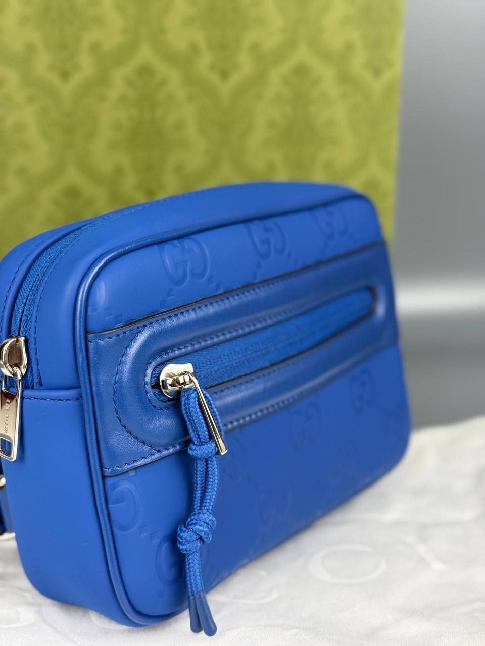 Сумка GUCCI GG Rubber Effect Leather Shouder Bag