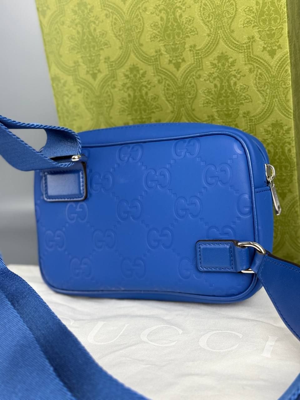 Сумка GUCCI GG Rubber Effect Leather Shouder Bag