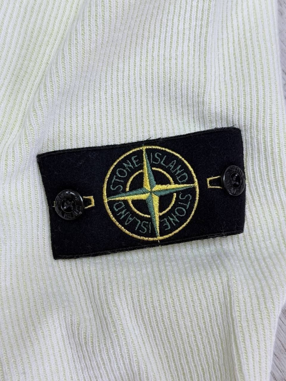 Лёгкий свитер джемпер Stone Island 62656 Nylon Jersey Base with Thin Cotton Ribbing