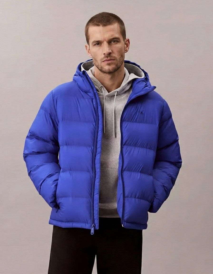 Куртка пуховик Calvin Klein Jeans Nylon Hooded Puffer Jacket