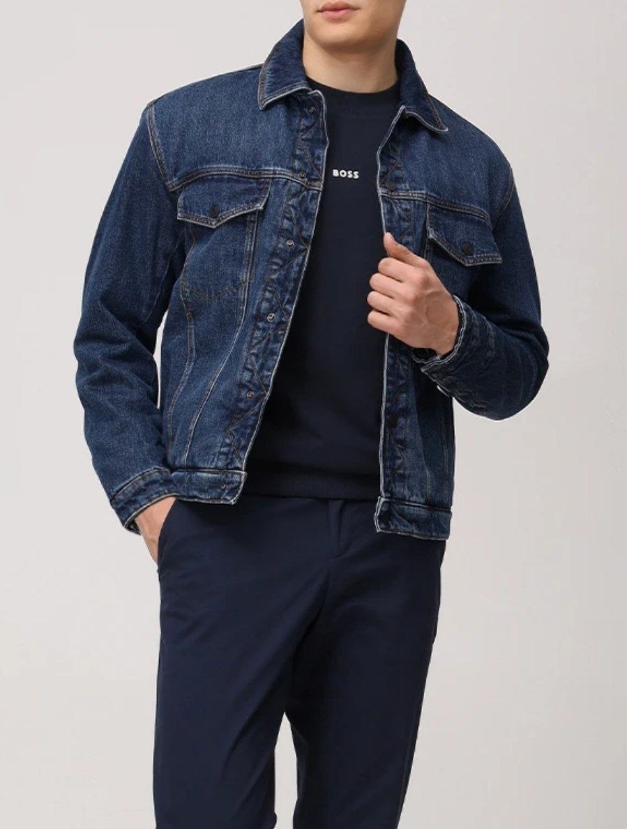 Куртка Boss Orange Letaco Denim Jacket 'Mix Blue'